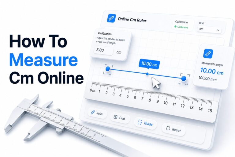 How to Use a Ruler Online: Measure Accurately in Your Browser